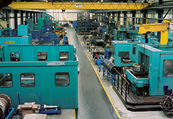 The assembly line of Dril-Quip's Aberdeen Machine Building facility
