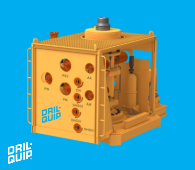 A 3D model of yellow subsea tree