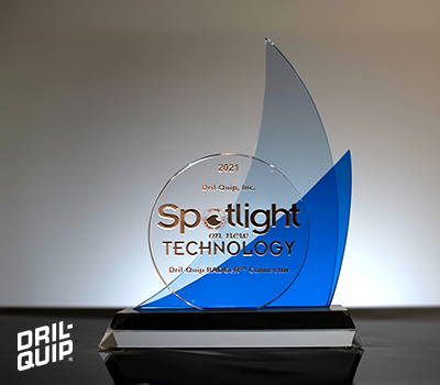 The 2021 Spotlight on New Technology Award on display
