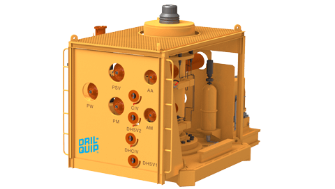 A 3D illustration of Dril-Quip's SBTe Vertical Subsea Tree